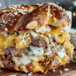 Oktoberfest Beer Cheese Pretzel Burger Recipe