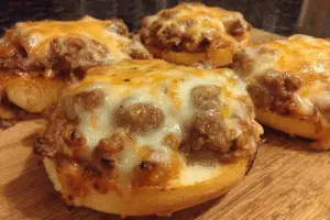 Old School Pizza Burgers