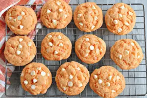 Orange Cream Cheese Cake Mix Cookies