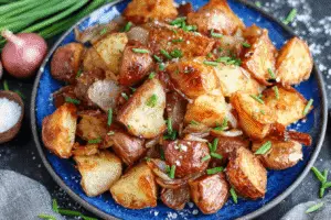 Oven Fried Potatoes & Onions
