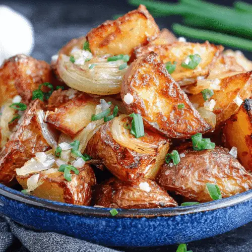 Oven Fried Potatoes & Onions Recipe