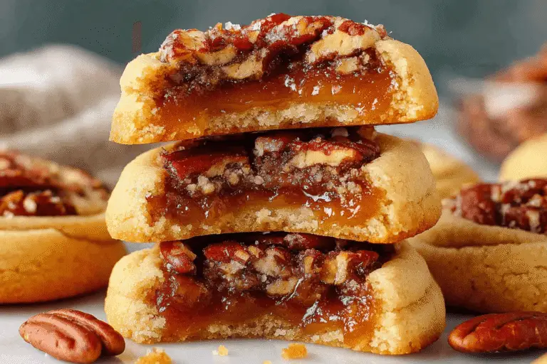 Pecan Pie Thumbprint Cookies Recipe