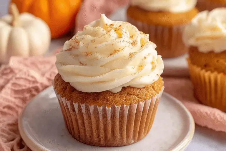 Pumpkin Cupcakes with Cream Cheese Frosting Recipe