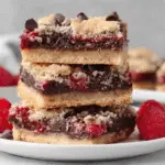 Raspberry Chocolate Crumble Bars Recipe