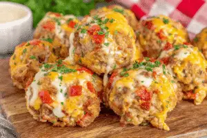 Rotel Cream Cheese Sausage Balls