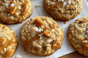 Salted Caramel Oatmeal Cookies
