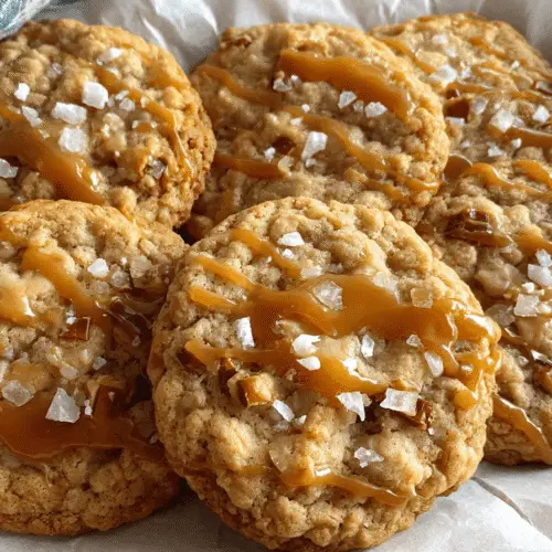 Salted Caramel Oatmeal Cookies Recipe