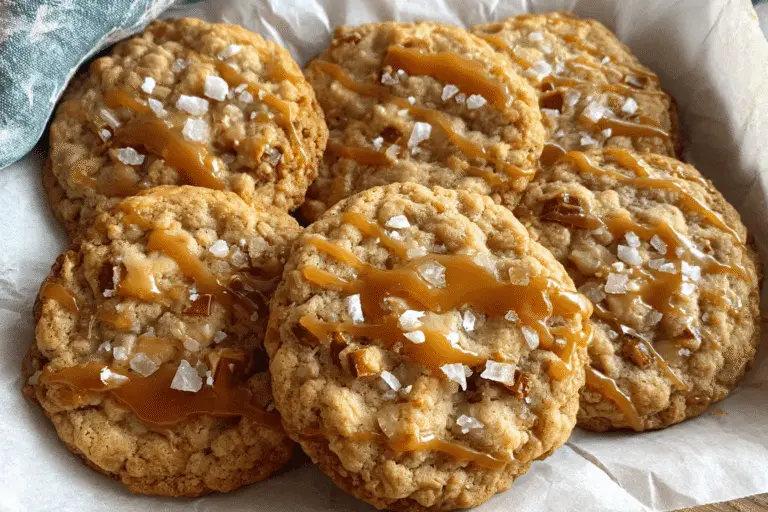 Salted Caramel Oatmeal Cookies Recipe