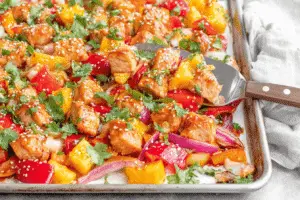 Sheet Pan Hawaiian Chicken