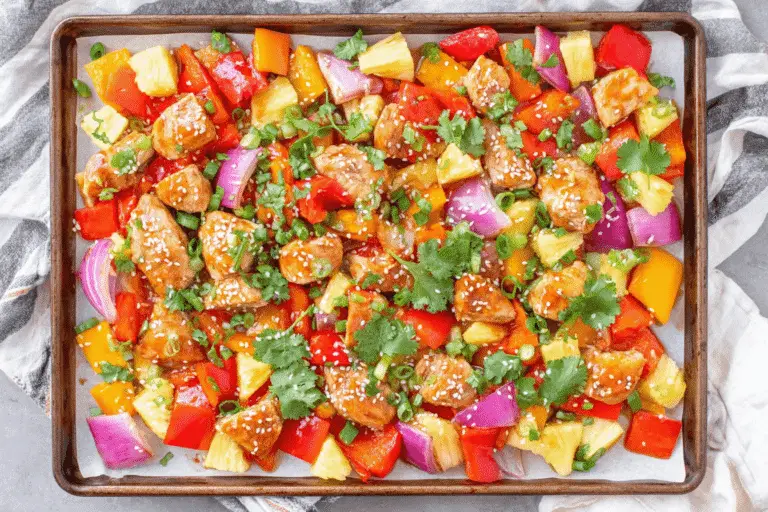 Sheet Pan Hawaiian Chicken Recipe