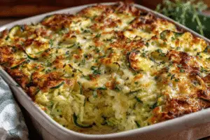 Shredded Zucchini Casserole