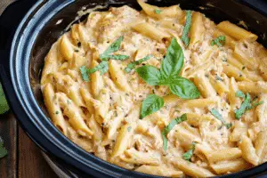 Slow Cooker Olive Garden Chicken Pasta