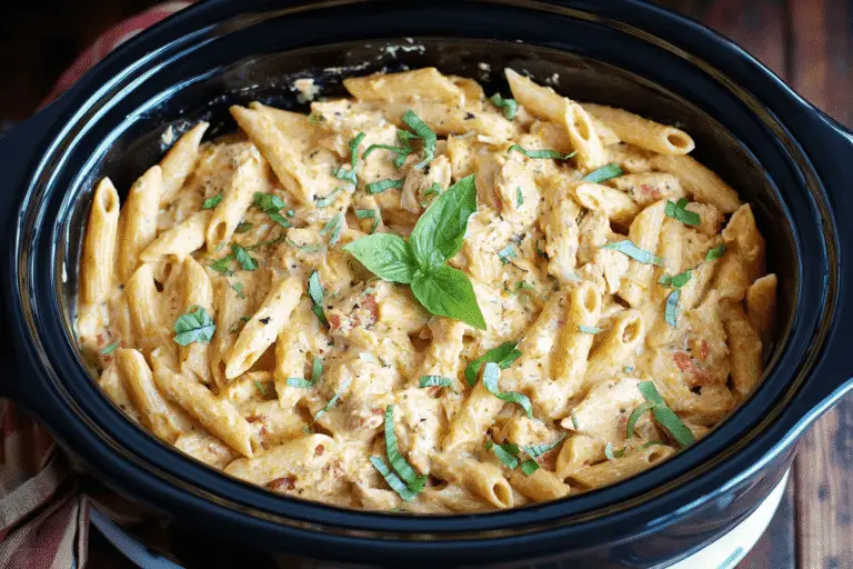 Slow Cooker Olive Garden Chicken Pasta Recipe