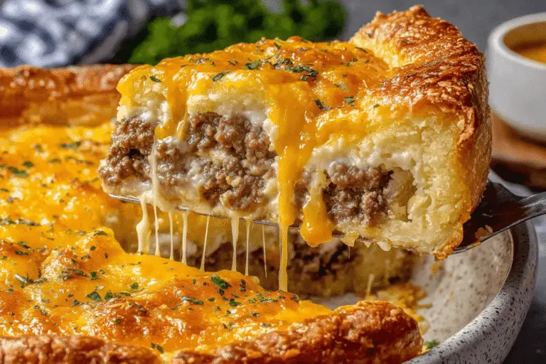 Southern Style Cheeseburger Pie Recipe