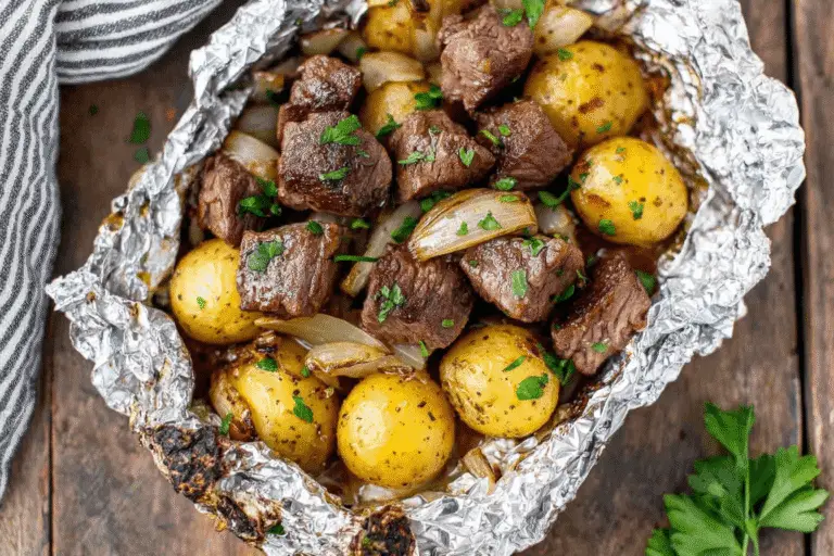 Steak and Potato Foil Packets Recipe