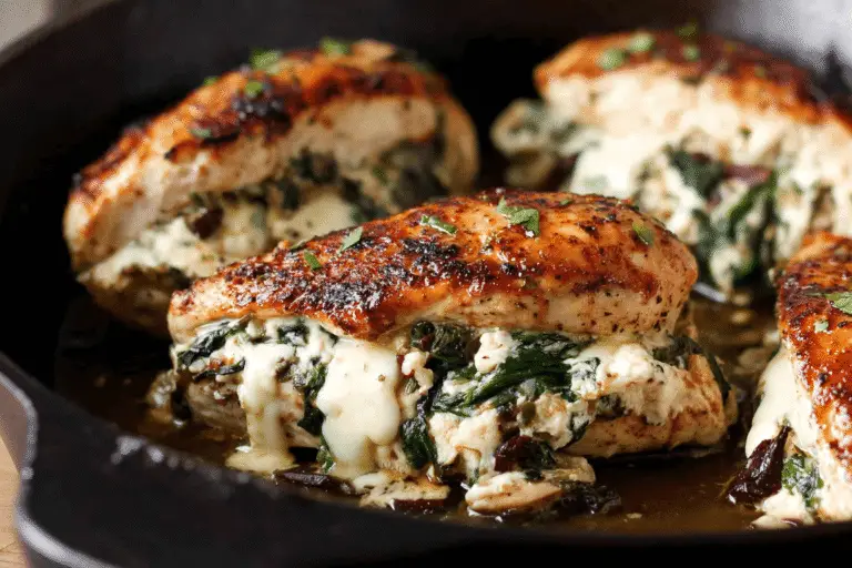 Stuffed Chicken with Brie, Spinach, and Cranberries Recipe