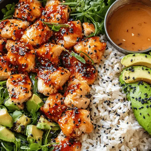 Sweet and Spicy Chicken Rice Bowl Recipe