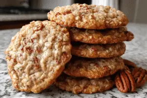 Toasted Pecan Oatmeal Cookies