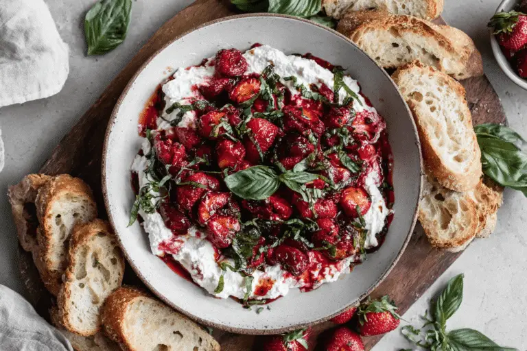 Whipped Feta With Roasted Strawberries Recipe