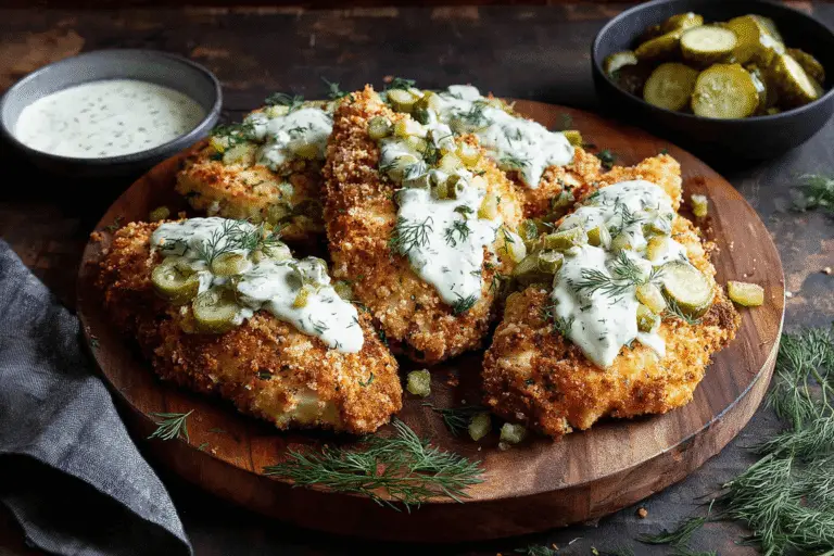 Air Fryer Dill Pickle Parmesan Chicken Recipe