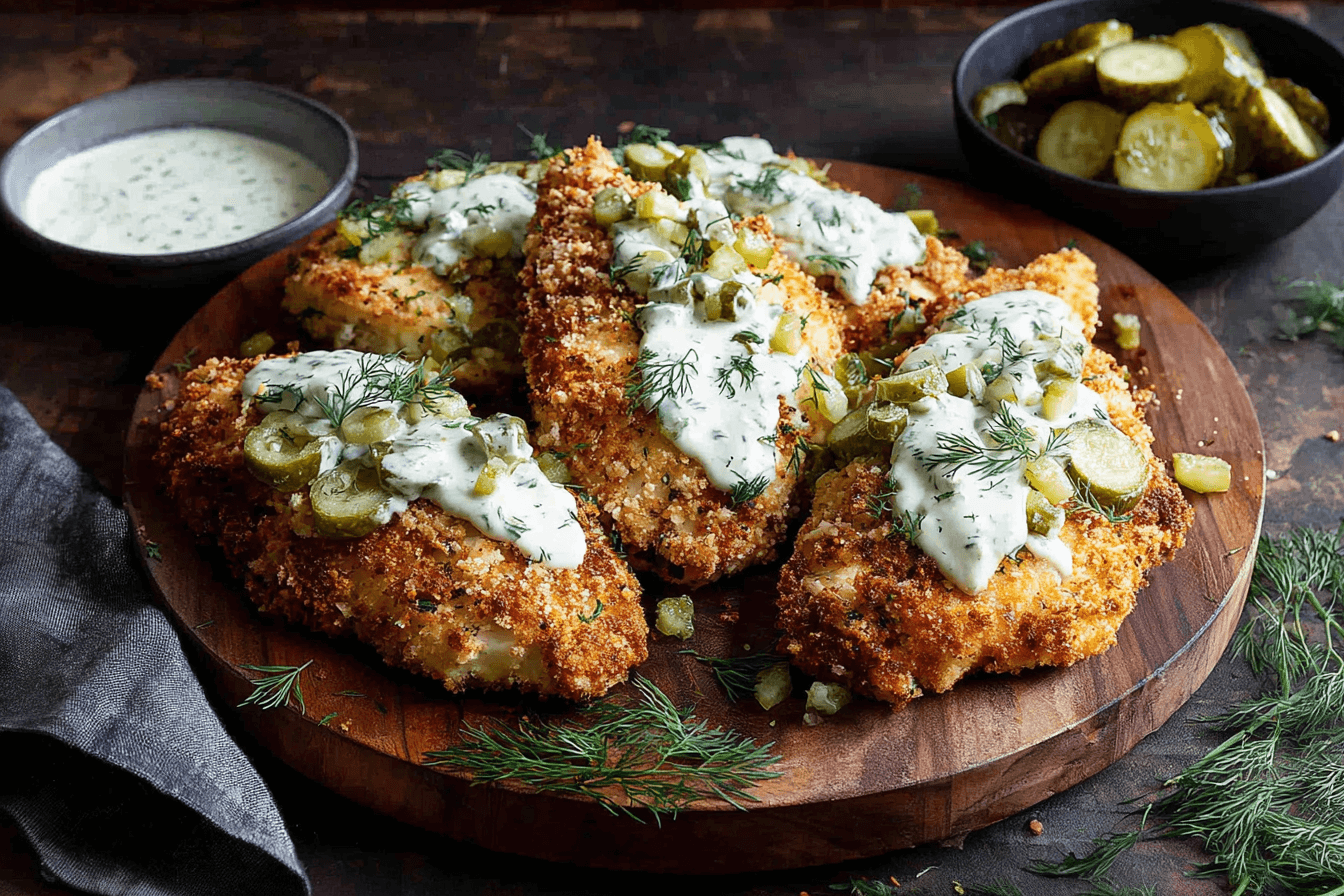 Air Fryer Dill Pickle Parmesan Chicken Recipe
