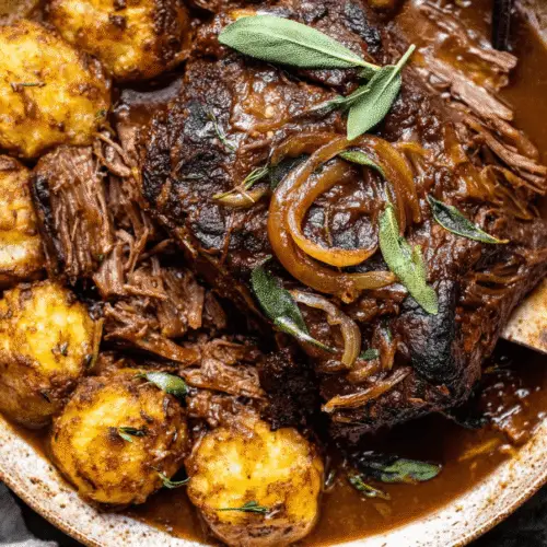 Apple Cider Pot Roast With Potatoes Recipe