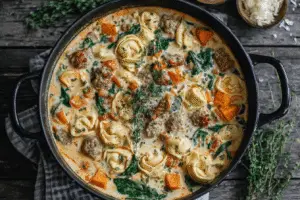 Autumn Tortellini Soup With Sausage