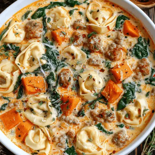 Autumn Tortellini Soup With Sausage Recipe