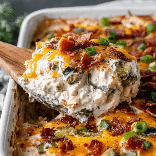 Bacon Jalapeño Popper Chicken Casserole Recipe