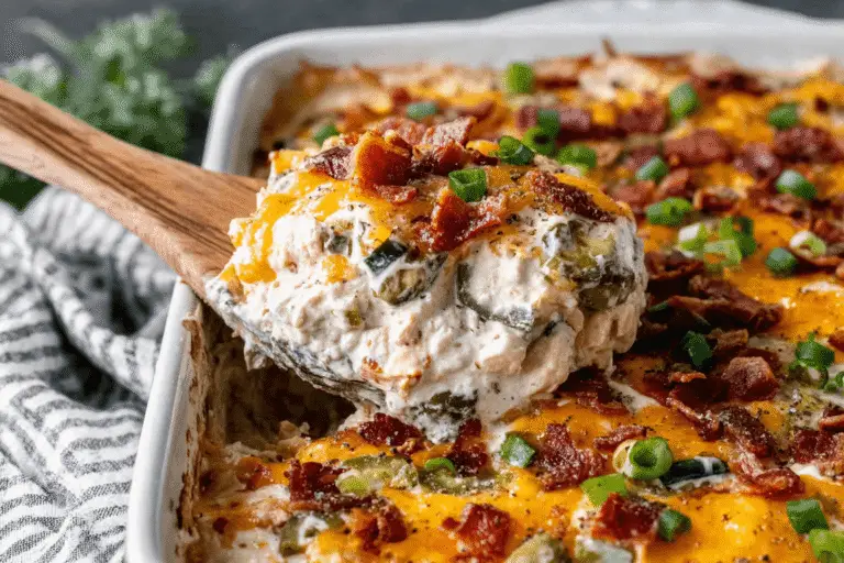 Bacon Jalapeño Popper Chicken Casserole Recipe