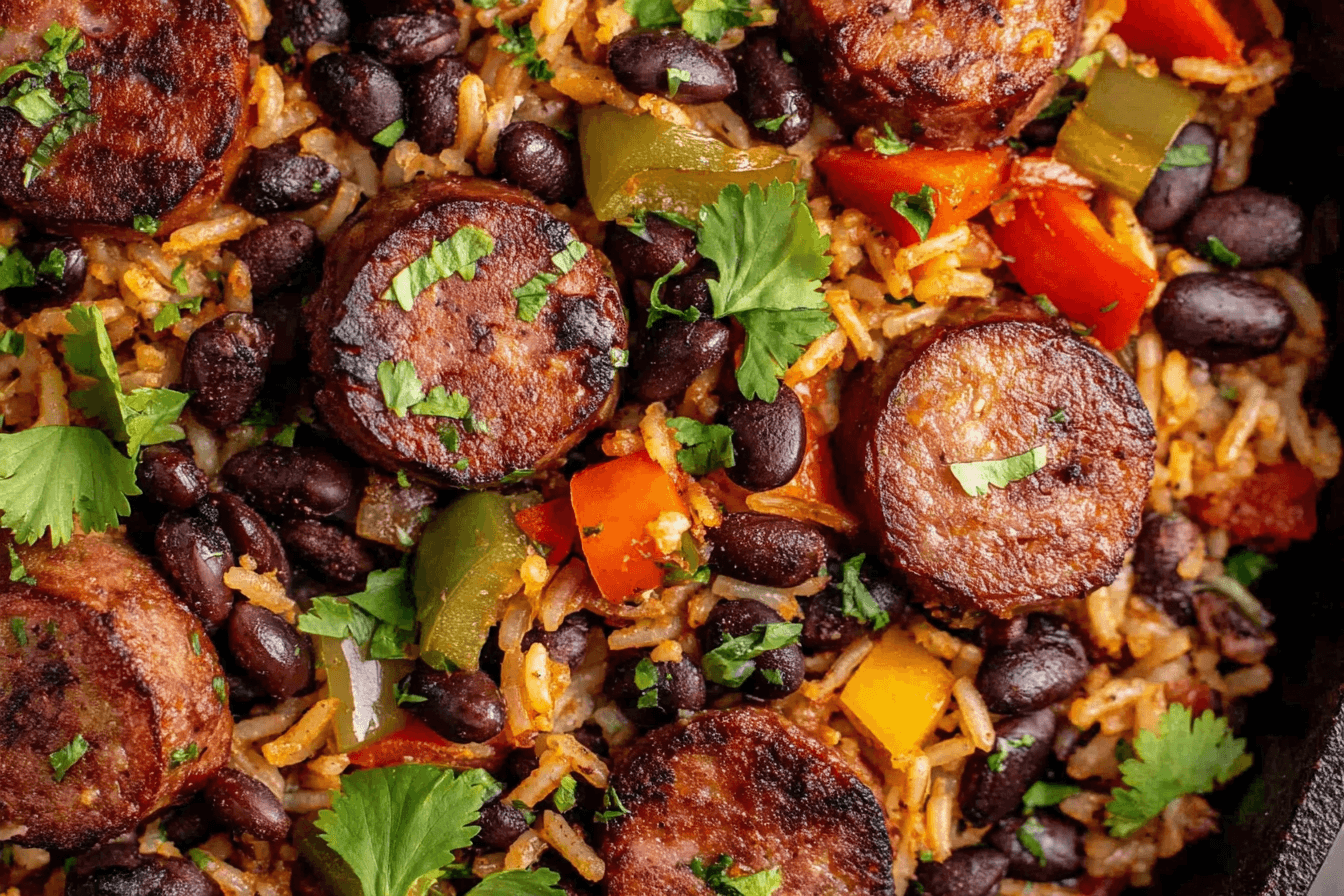 Black Beans And Rice With Sausage Recipe