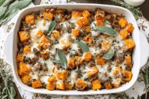 Butternut Squash and Apple Casserole