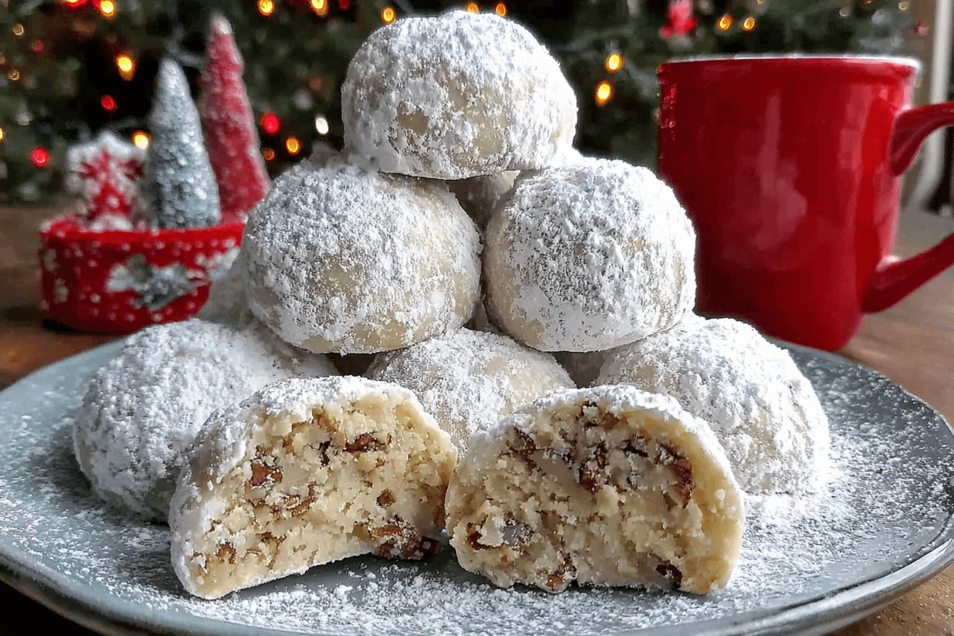 Buttery Pecan Snowball Cookies Recipe