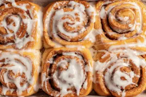 Chai Spice Cinnamon Rolls with Chai Glaze