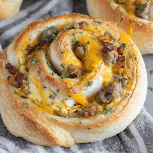 Cheesy Breakfast Roll-Ups Recipe