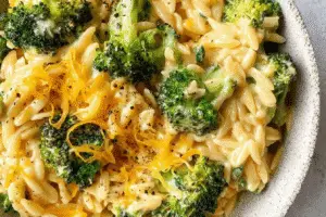 Cheesy Broccoli Orzo