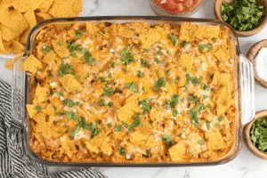 Cheesy Chicken Taco Casserole