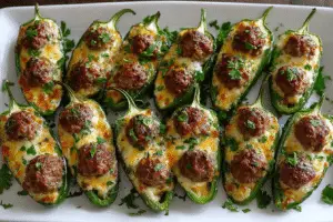 Cheesy Sausage Stuffed Jalapeño
