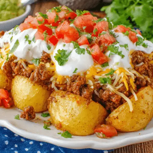 Cheesy Taco Potatoes Recipe