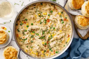 Chicken Pot Pie With Biscuits