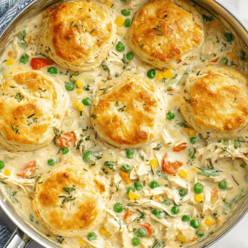 Chicken Pot Pie With Biscuits Recipe