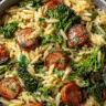 Chicken Sausage and Broccoli Orzo Skillet Recipe