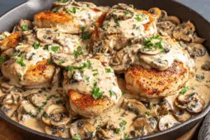 Chicken with Mushroom Boursin Sauce