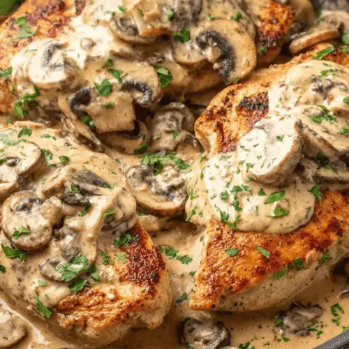 Chicken with Mushroom Boursin Sauce Recipe