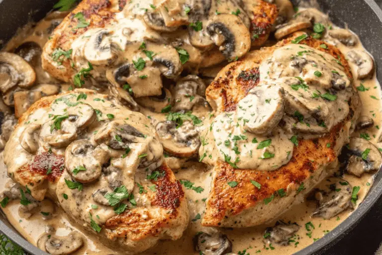 Chicken with Mushroom Boursin Sauce Recipe