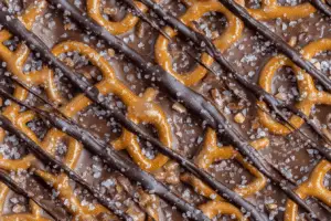 Chocolate Pretzel Caramel Bark