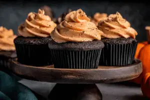 Chocolate Pumpkin Cupcakes