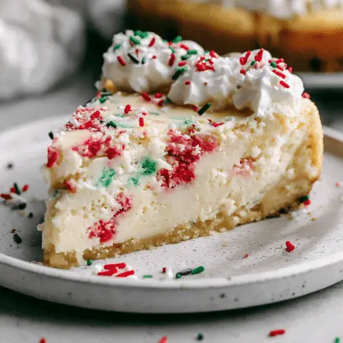 Christmas Sugar Cookie Cheesecake Recipe