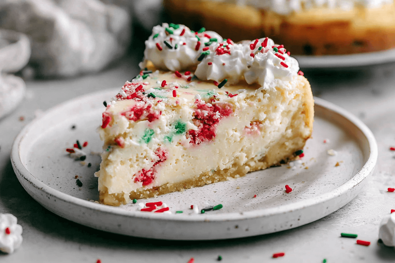 Christmas Sugar Cookie Cheesecake Recipe