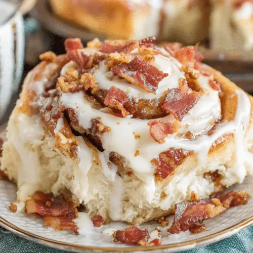 Cinnamon Bacon Rolls with Maple Frosting Recipe